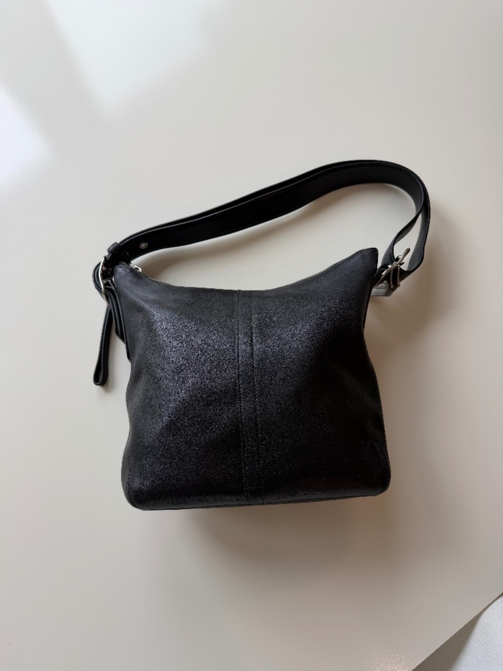 Vintage Coach Legacy Slim Duffle/hobo shoulder bag, black